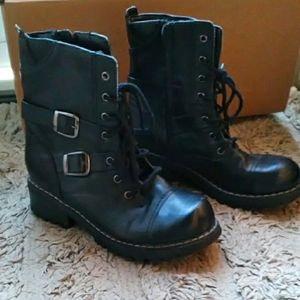 Black boots, Combat boots, moto boots